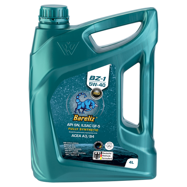 تصویر روغن موتور بارلیز BZ1 5W-40 حجم 4 لیتر